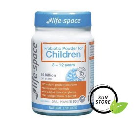 Men vi sinh Probiotic Powder for Children (3-12 tuổi) Life Space 60g của Úc