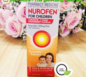 Nurofen For Children 3 tháng - 5 tuổi 200ml - giảm đau, hạ sốt