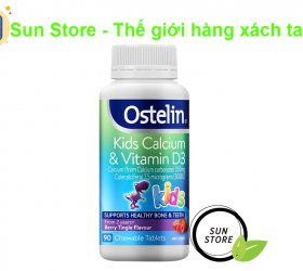 Viên nhai Ostelin Kids Calcium & Vitamin D3 Hộp 90 viên