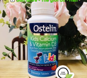 Viên nhai Ostelin Kids Calcium & Vitamin D3 Hộp 90 viên