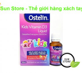 Chai bổ sung Vitamin D3 Ostelin dạng nước 20ml (6 tháng -12 tuổi)