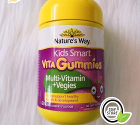 Kẹo Kids Smart Vita Gummies bổ sung Vitamin tổng hợp & chất xơ 60 viên của Úc