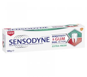 Kem đánh răng Sensodyne Sensitivity & Gum dual action Extra Fresh 100g
