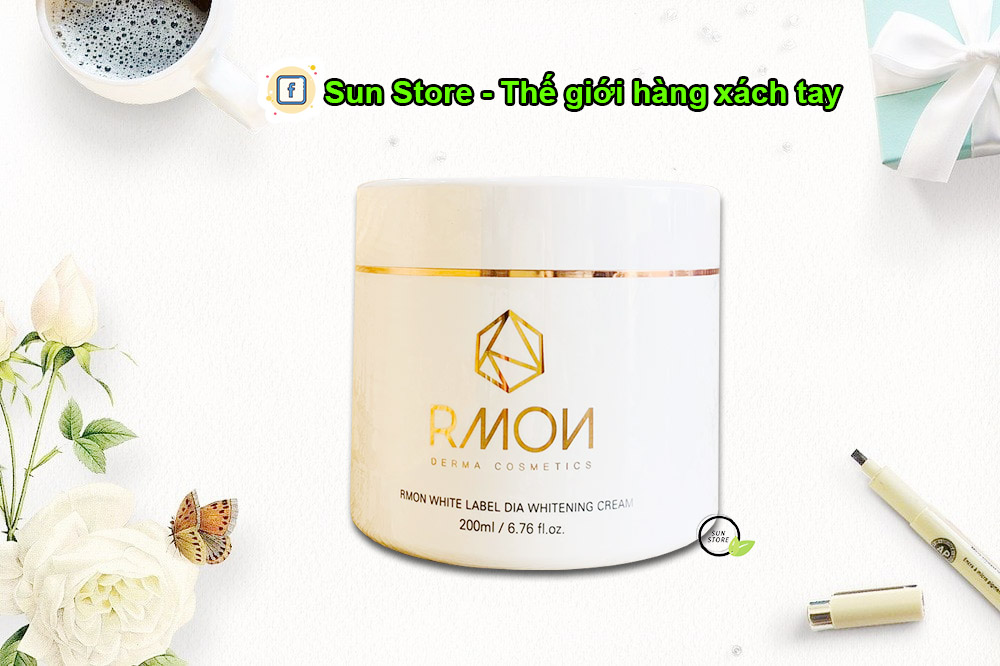 Kem dưỡng trắng body tế bào gốc Rmon Whitening cream 200ml Hàn Quốc