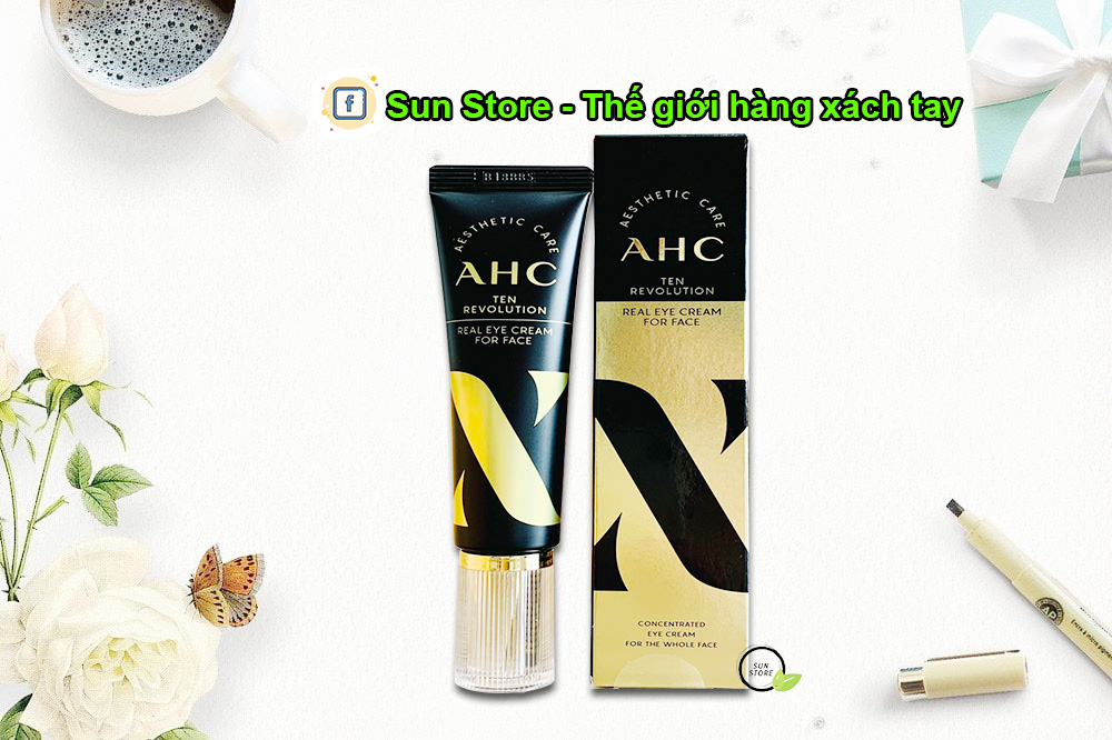 Kem mắt AHC Ten Revolution Real EYE Cream For Face 30ml Hàn Quốc 900