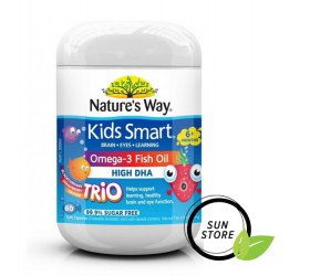 Kẹo Kids Smart bổ sung Omega 3, dầu cá, DHA H/60v