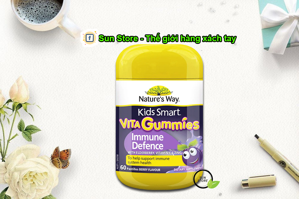 Kẹo Kids Smart Vita Gummies Cold & Flu Immune Support 