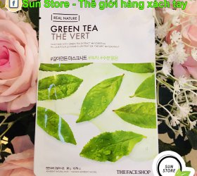 Mặt nạ Real Nature Green Tea The Vert