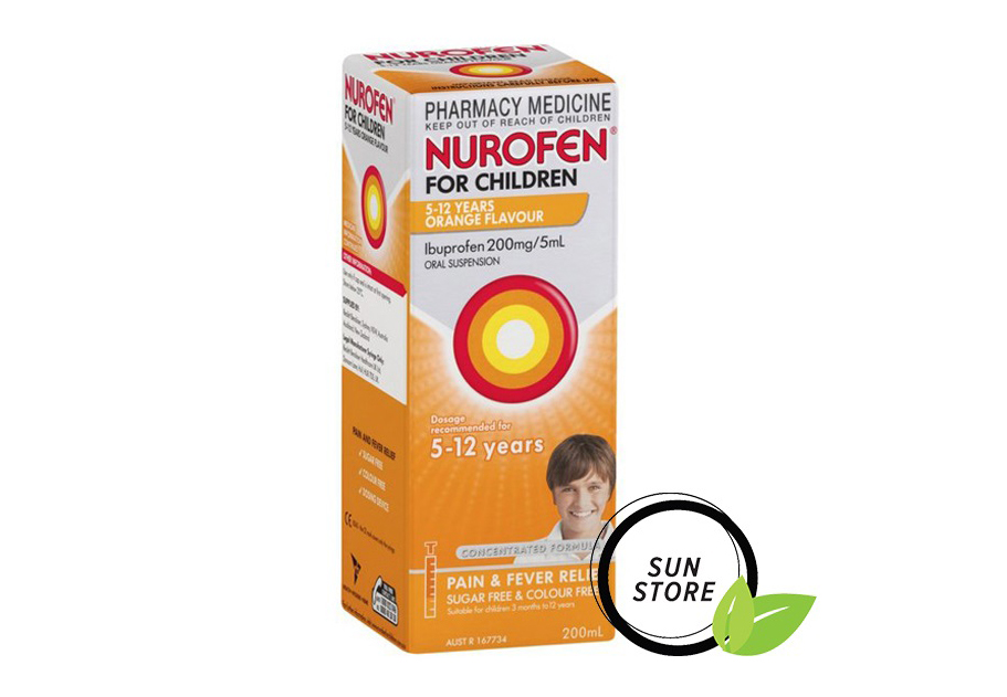 Nurofen For Children 5 - 12 tuổi 200ml - giảm đau, hạ sốt