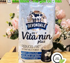 Sữa Tươi Nguyên Kem Tách Béo Devondale Vitamin Plus 1kg 