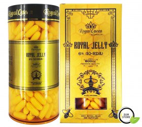 Sữa ong chúa Royal Queen Royal Jelly 6% Hộp 365 viên của Úc