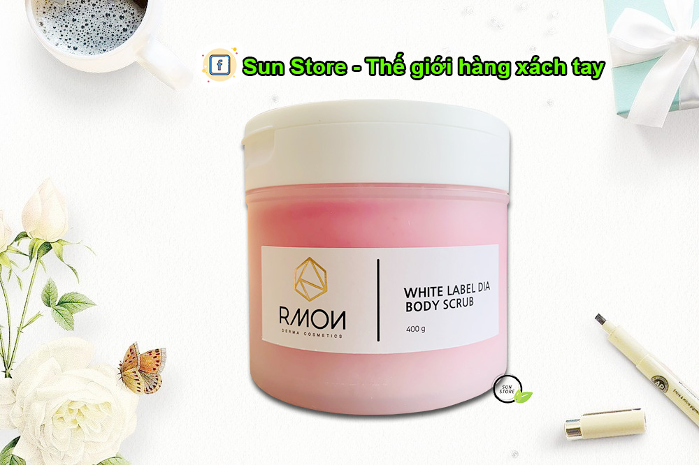 Tẩy Tế Bào Chết Body Rmon White Label Dia Body Scrub 400g Hàn Quốc