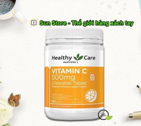 Viên nhai Healthy Care Vitamin C 500mg 500v Của Úc