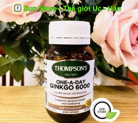 Viên uống bổ não Thompson's Ginkgo 6000mg 60v của Úc