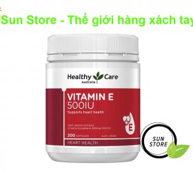 Viên Uống Bổ Sung Vitamin E Healthy Care Vitamin E 500IU H/200 viên