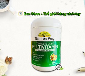 Viên uống Multivitamin with Antioxidants Nature's Way 200viên